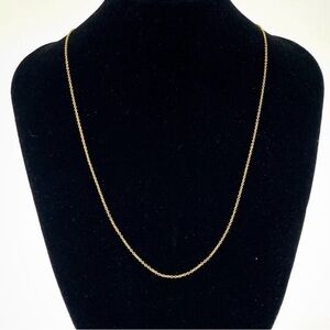 Tiffany Yellow Gold 16”-18” Gold Chain Necklace
